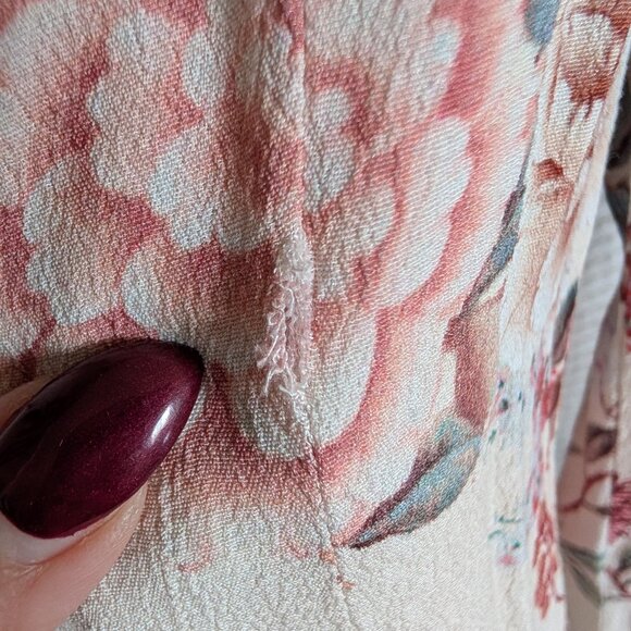 Zara Woman Floral & Blue jay print Blazer Size XS Spring Lightweight Feminine - Picture 16 of 16